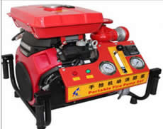 Hand-lift motor fire pump